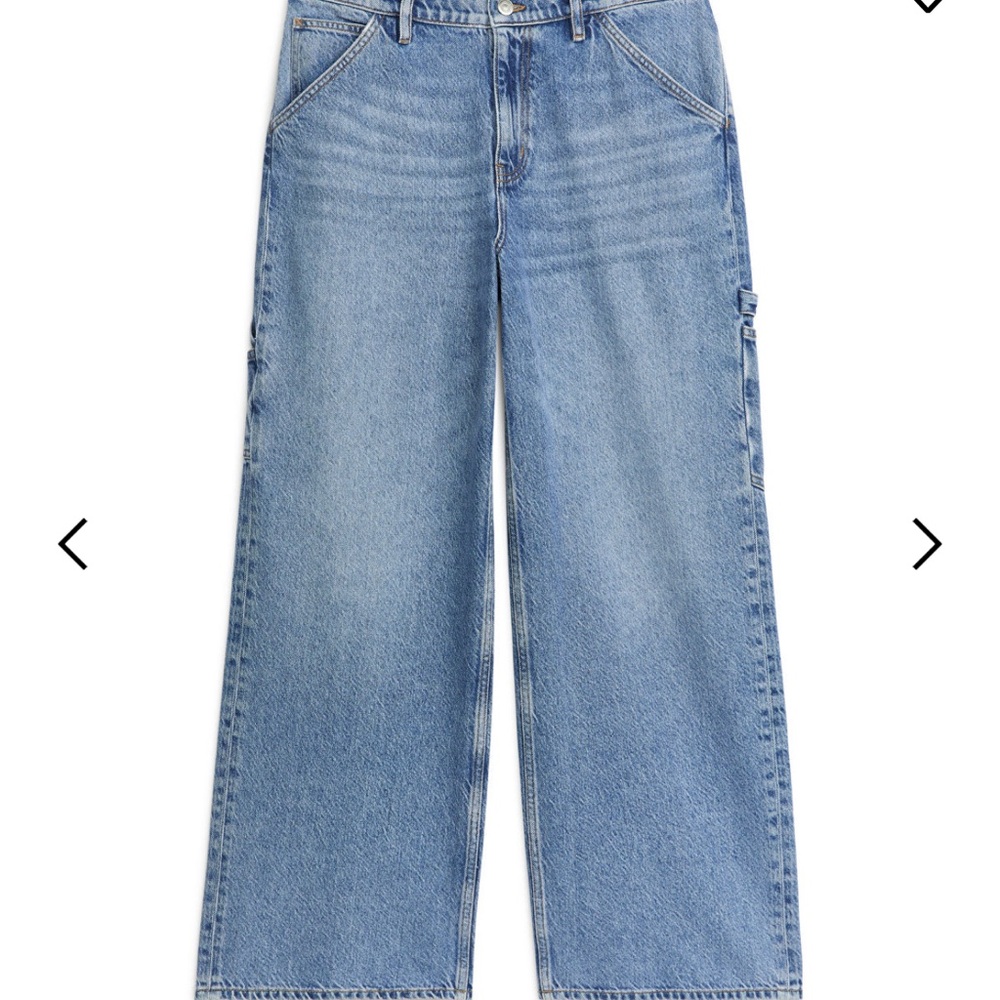 Arket Blue Flare Wide Leg Jeans NWT 38